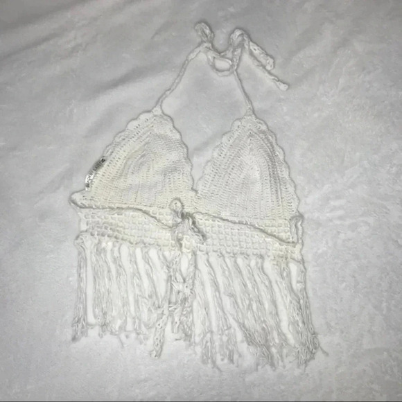 Crochet Fringe Crop Top​​ - Picture 5 of 5